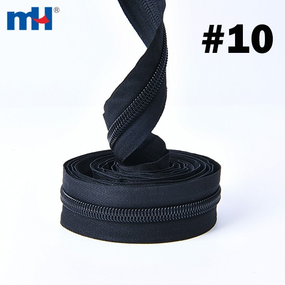 Fermeture à glissière en nylon # 10