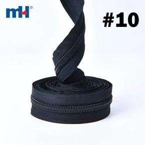 10 longues chaînes à glissière en nylon en rouleaux