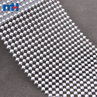 18 Rows Rhinestone Mesh Ribbon Wrap