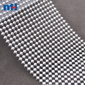 18 Rows Rhinestone Mesh Ribbon Wrap