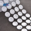 4 Row Silver Rhinestone Diamond Ribbon