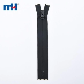 Fermeture à glissière étanche en nylon n ° 7