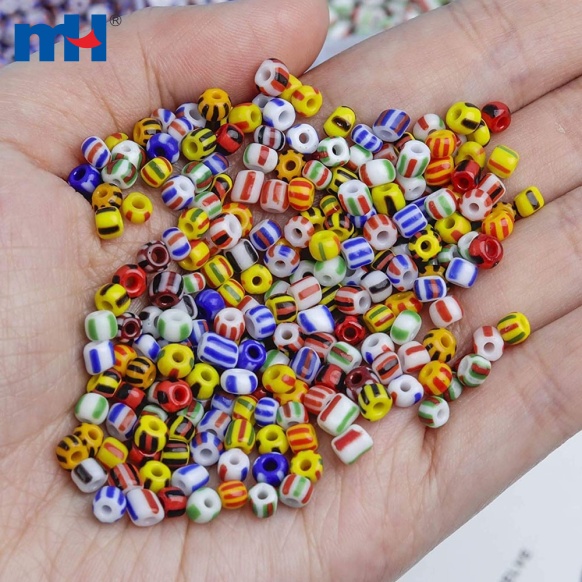 Striped Seed Beads
