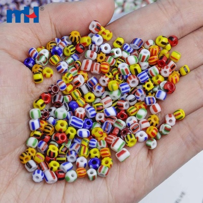 Striped Seed Beads
