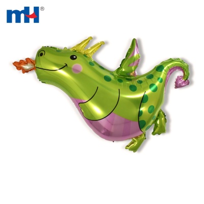 Ballons en feuille de dinosaure