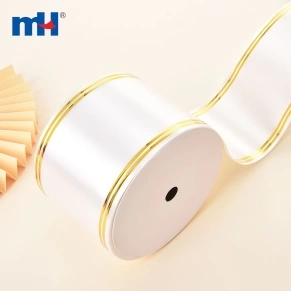 80mm Ceremony Paper Ribbon with Gold Edge