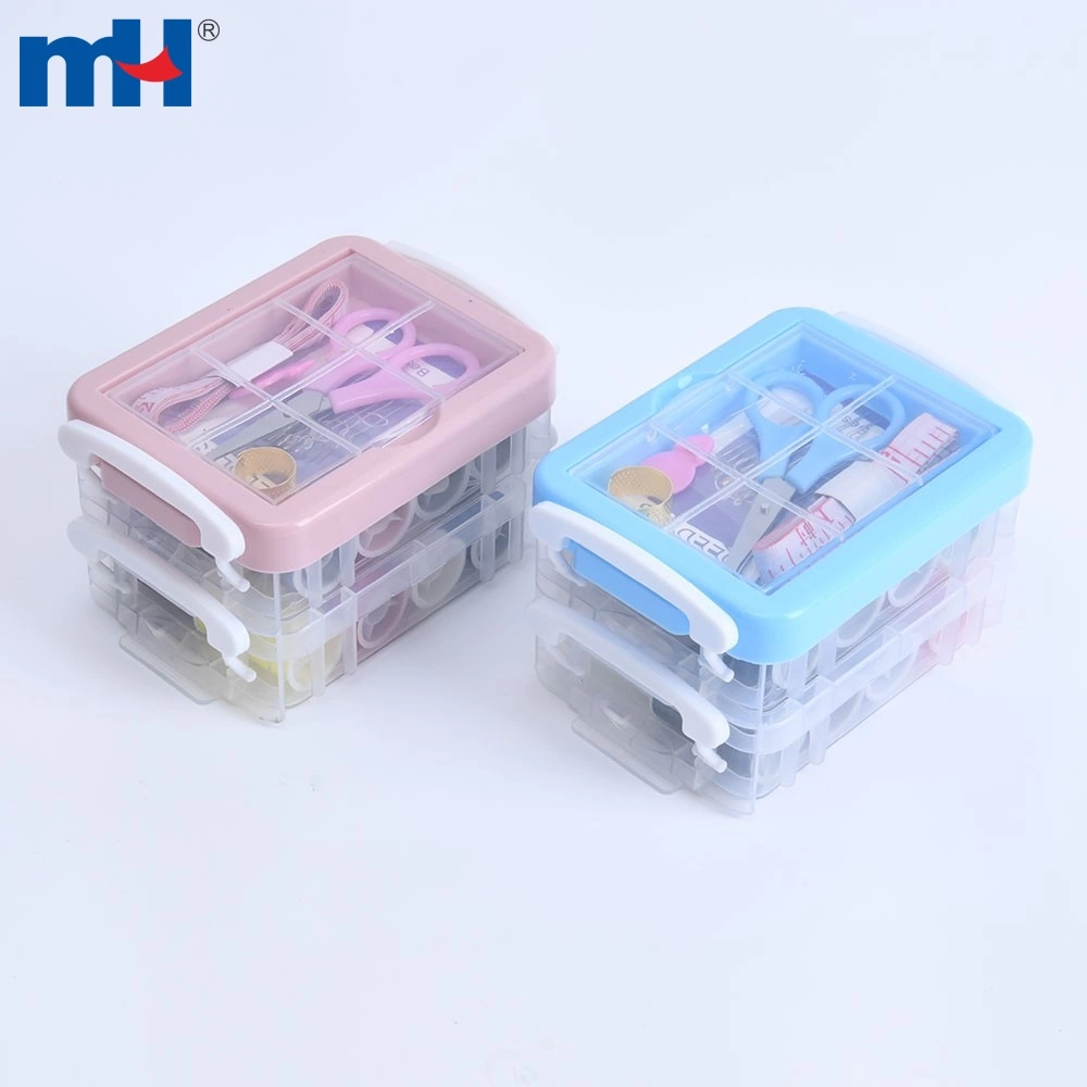 Sewing Kit, Portable Travel Sewing Kit for Adults, Needle and Thread Kit  Plastic Sewing Box Small Sewing Kit Sewing Accesories and Supplies