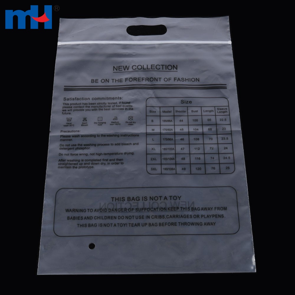Bolsas de plástico para empaquetar ropa