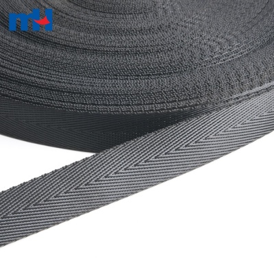 Sangle en polyester sergé noir de 20 mm