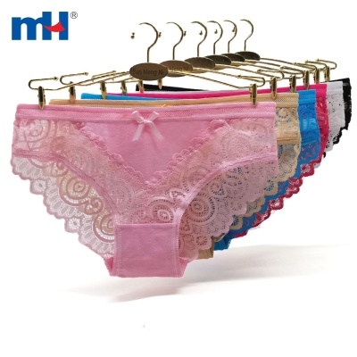 Cotton Underpants with Lace Frill