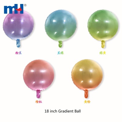 Gradient Rainbow Shaped Foil Balloon