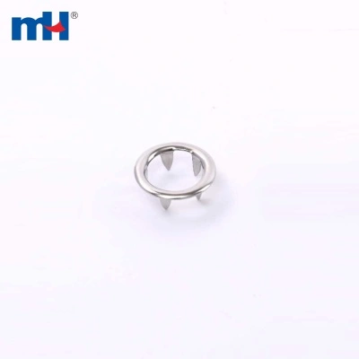 9.5mm Metal Prong Snap Ring Button
