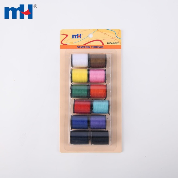 40/2 hilo de coser a mano de colores mezclados-7004-0017