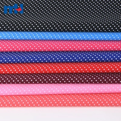 Polycotton Polka Dot Fabric