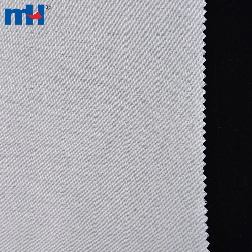 White IronOn Woven Fusible Interfacing Lining Fabric
