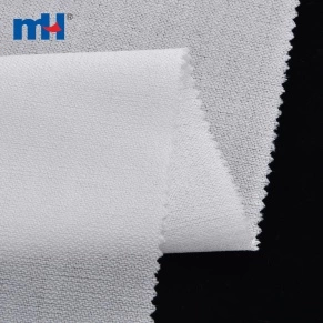 Entoilage tissé en sergé blanc