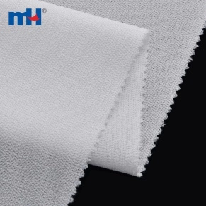 Entoilage tissé en sergé blanc