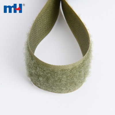Ruban Boucle 25mm - Vert Olive