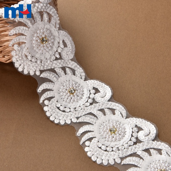 beaded lace trim
