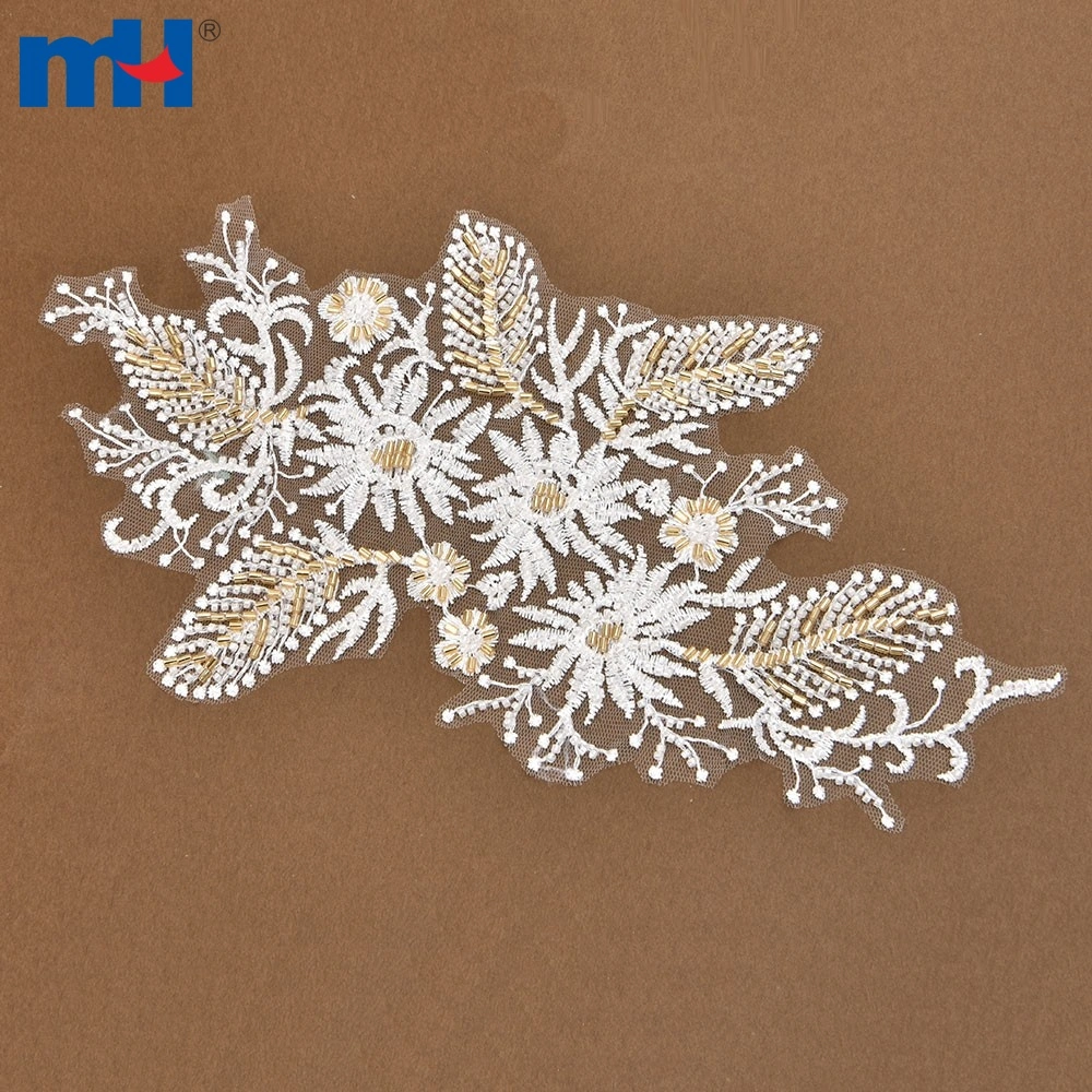 Beaded best sale lace applique