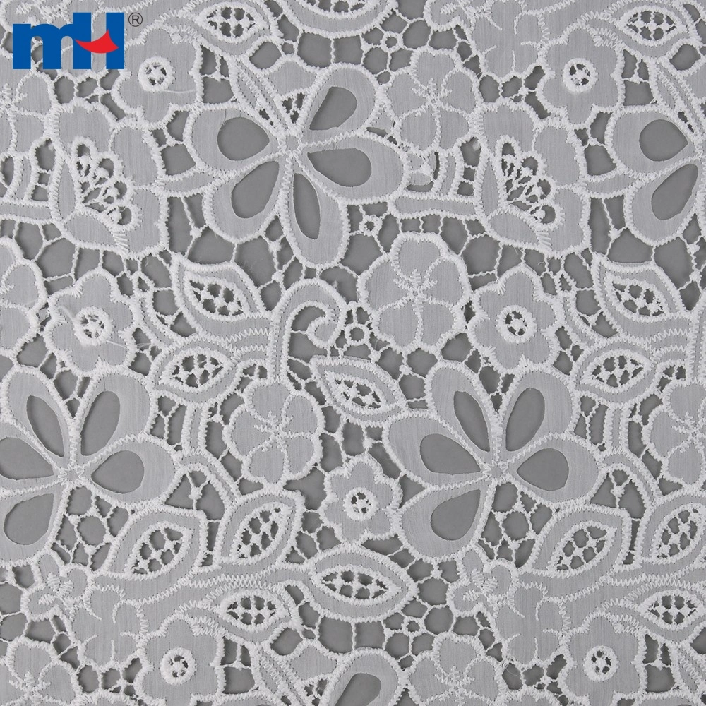 Customized Laser Cutting Lace Fabric for Dress Wholesale from
