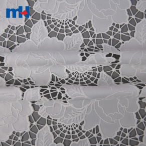 MJ10277-Laser Embroidery Lace Fabric made in China