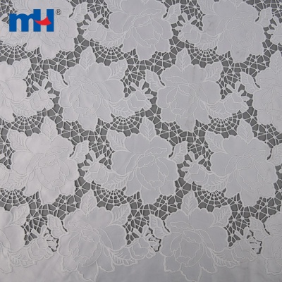 Laser Cutted Embroidery Lace Fabric
