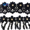 Poly Chemical Lace Trim With Diamond Rivet
