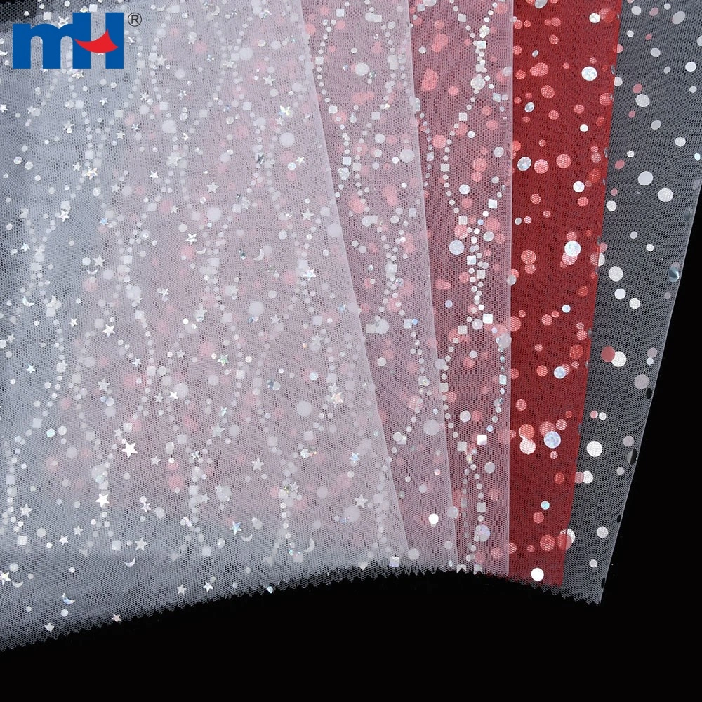 glitter tulle fabric for wedding dress 5 YARDS / Maelle Ivory Clear Off White Full Beaded Glitter Embroidery –  Classic Modern Fabrics