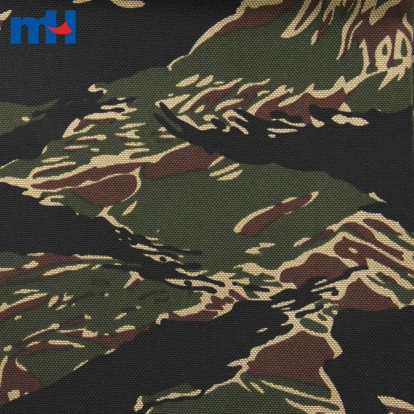 22NW-0042F-Tissu Oxford camouflage tigré