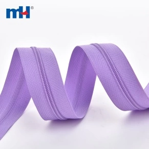 #3 Nylon Zipper Longue Chaîne Lavande