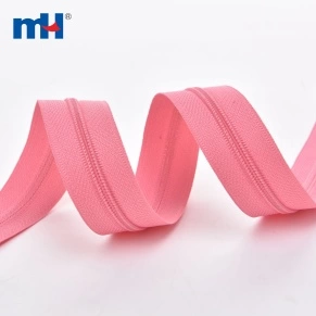 #3 Fermeture Éclair en Nylon Longue Chaîne Rose