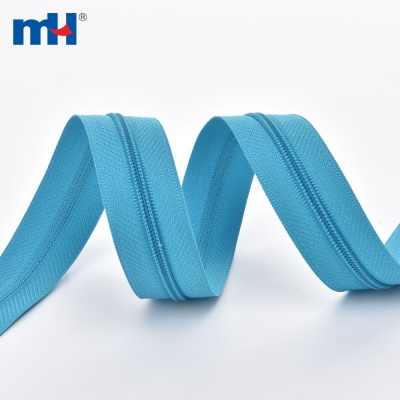 Sky Blue nylon zipper long chain