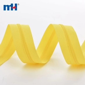 #3 Fermeture Éclair en Nylon Longue Chaîne Jaune