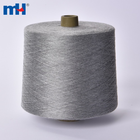 grey spun polyester yarn
