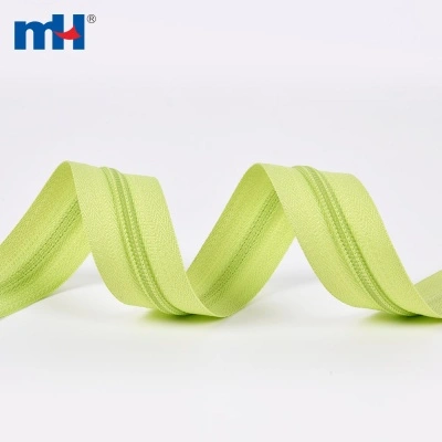 ruban de fermeture à glissière en nylon citron vert