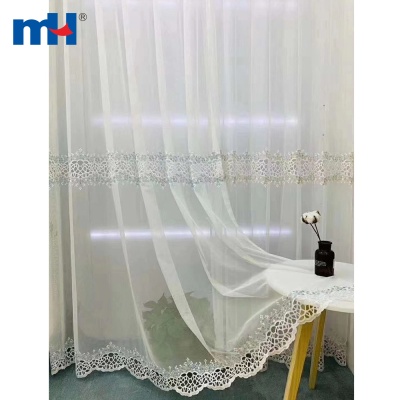 Embroidery Sheer Curtain Fabric