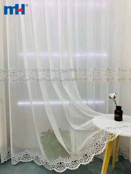 Tissu de rideau transparent