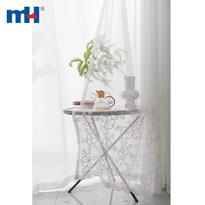 Embroidery Sheer Curtain Fabric