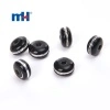 Black and White Striped Acrylic Beads