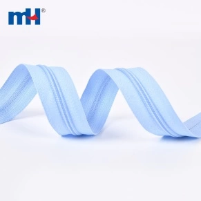 #5 Nylon Zipper Longue Chaîne Bleu Clair