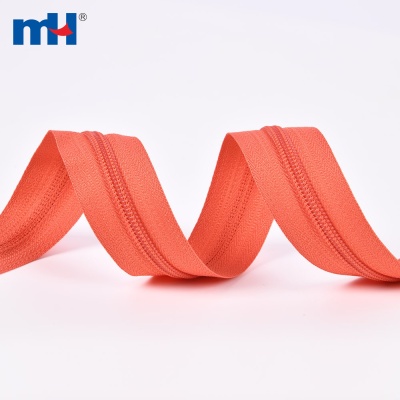 Nylon Zipper Tape 5 Orange