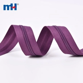 #5 Nylon Zipper Longue Chaîne Violet