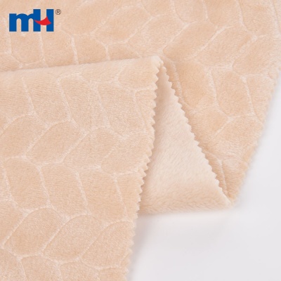 100% Polyester Embossed Flannel
