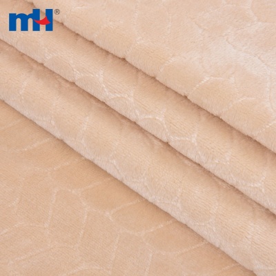 100% Polyester Embossed Flannel