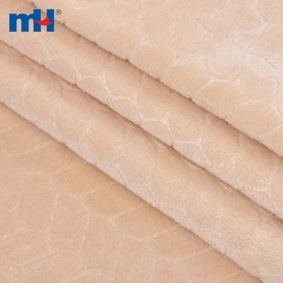 100% Polyester Embossed Flannel