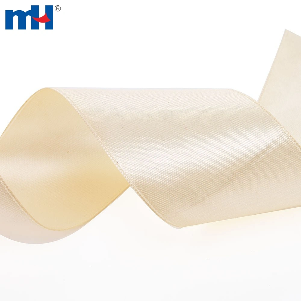 Satin Ribbon Single sided 50mm Cream