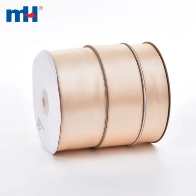 Beige Glossy Satin Ribbon
