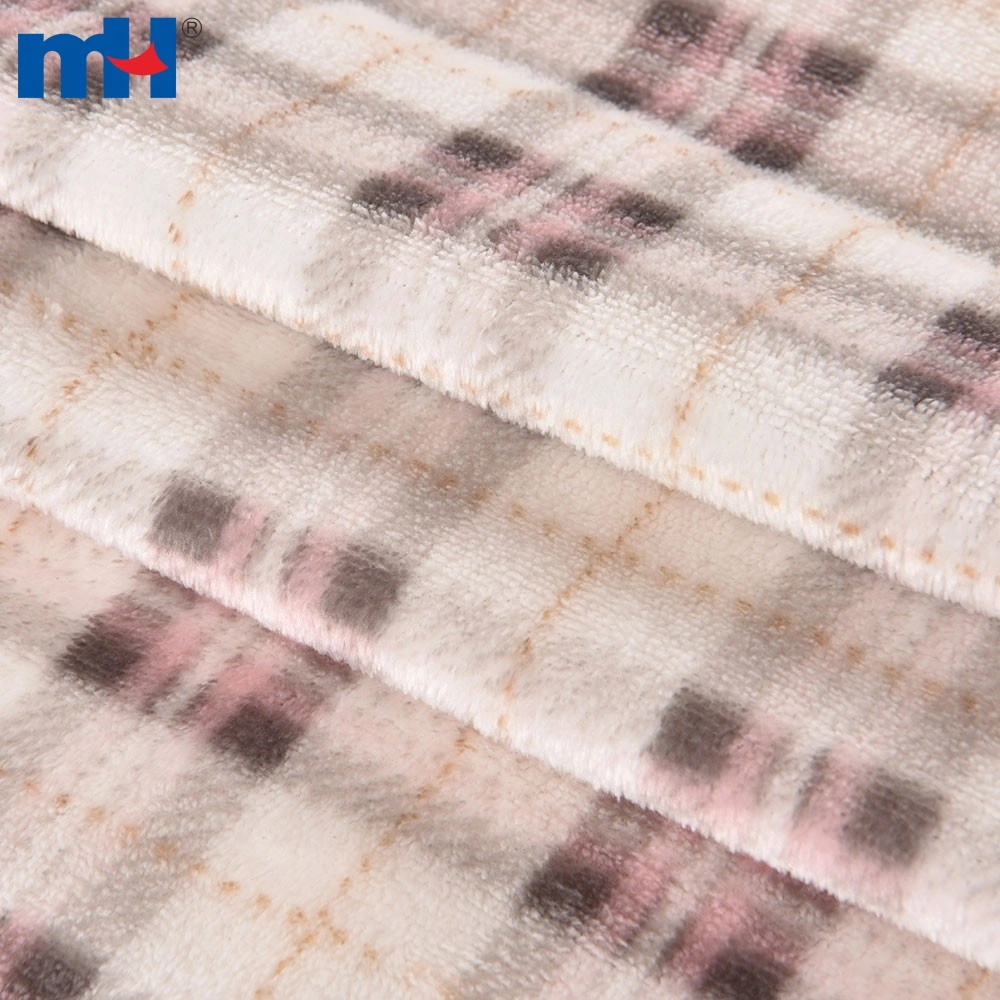 Double Brushed Flannel Fleece Plaid Fabric