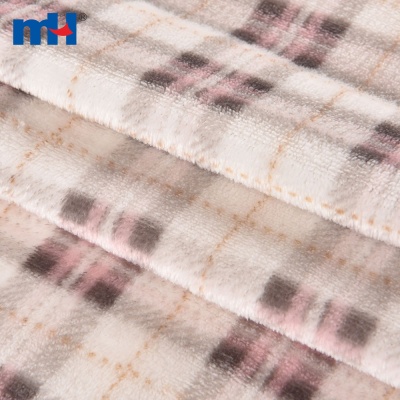 Plaid Flannel Fleece Fabric